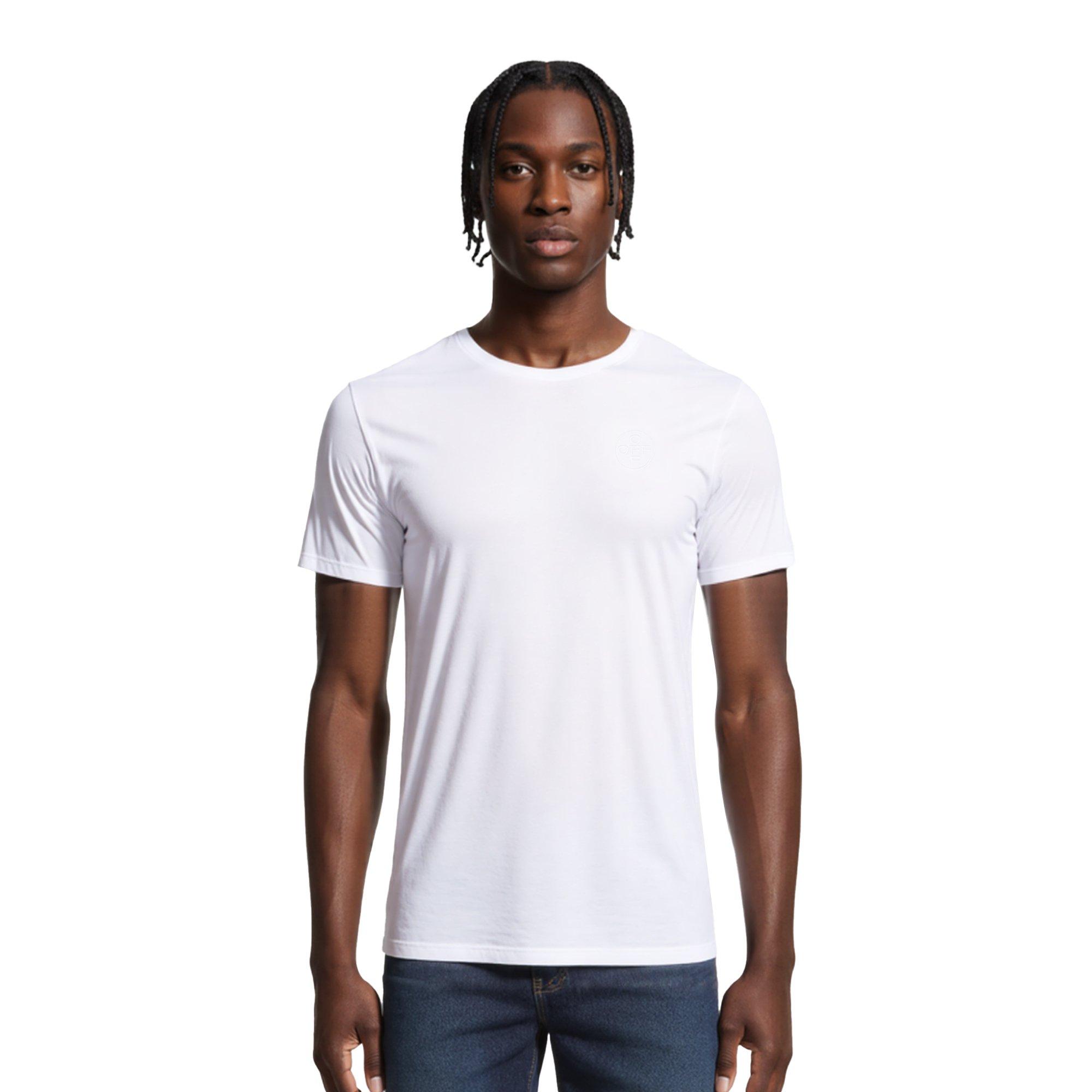 L/AB c/o Off-White Men's Short Sleeve Crewneck Undershirt (3 Pack) - White - WHITE